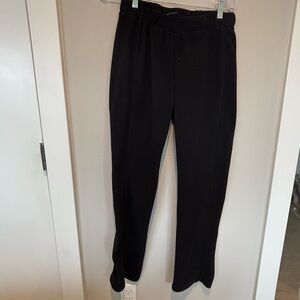 CB Fleece Women's Black Pull-On Straight-Leg Pants